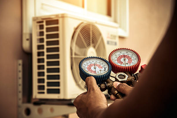 Professional Hvac Maintenance technician working in Chesapeake Beach, MD
